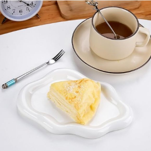 Ceramic Gold Jewelry Dish - Bathroom Accessory Trinket Tray - Gold Decor Tray - Picture 6 of 7